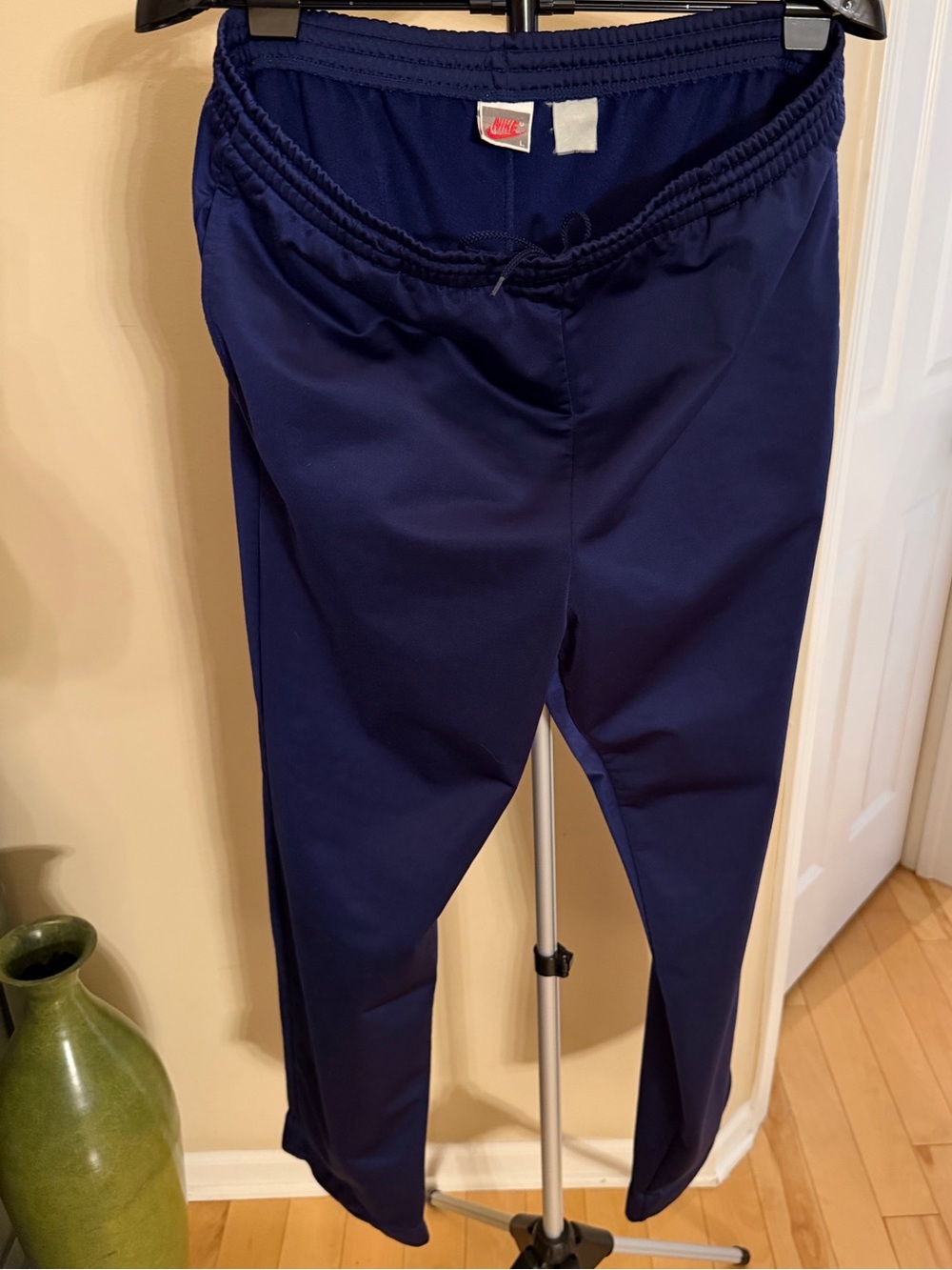 Vintage Nike Navy Blue Track Pants Mens Large Y2K